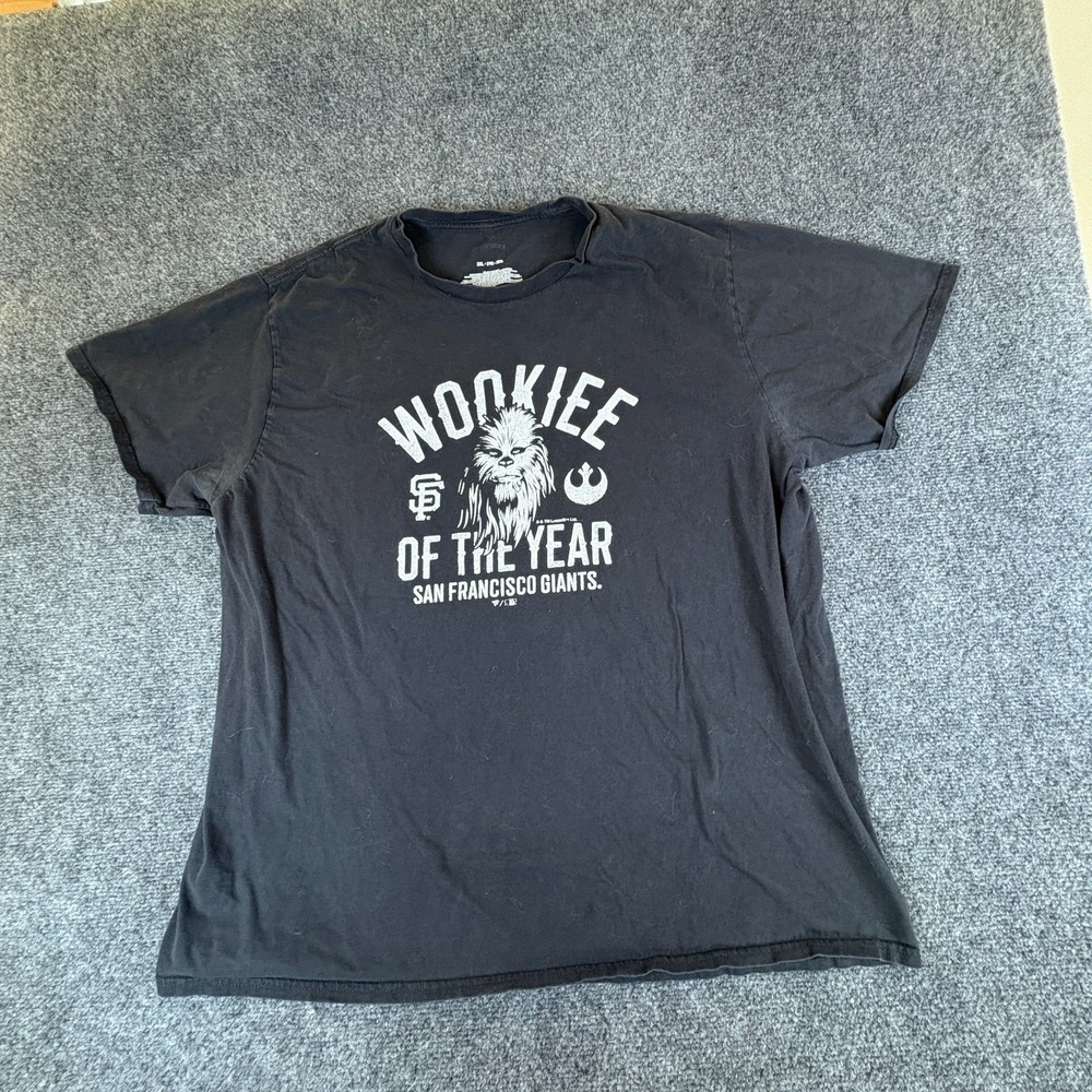 Fanatics San Francisco Giants Wookiee Of The Year MLB T-Shirt Mens 2XL Black
